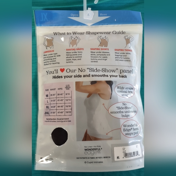 Cupid Women's Firm Control Underarm Smoothing Shaping Camisole Shapewear - Picture 7 of 10